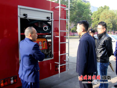 消防车下乡进沅江,乡镇消防安全迈新步